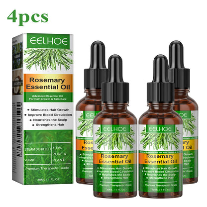 EELHOE Rosemary Essential Oil Nourishes Repairs Improves Frizz Prevents Hair Loss Eliminates Itching Thinning Damaged Hair Care