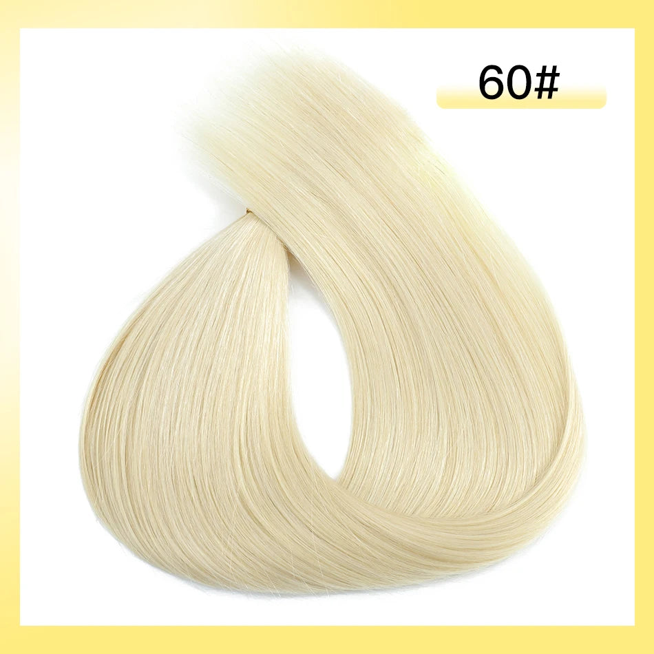 Yelo Highlight Blonde Human Hair Weft Double Weft Hair Bundles Sewing In Hair Weaves Real Human Hair Extension For Salon