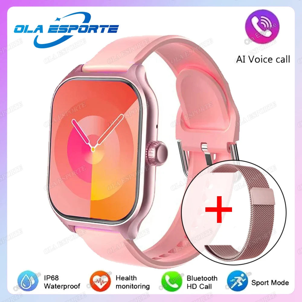 New Smart Watch Bluetooth Call Heart Rate Sleep Monitoring 100+ Sports Modes Pedometer IP68 Waterproof Smartwatch For Men Women
