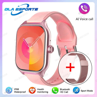 New Smart Watch Bluetooth Call Heart Rate Sleep Monitoring 100+ Sports Modes Pedometer IP68 Waterproof Smartwatch For Men Women