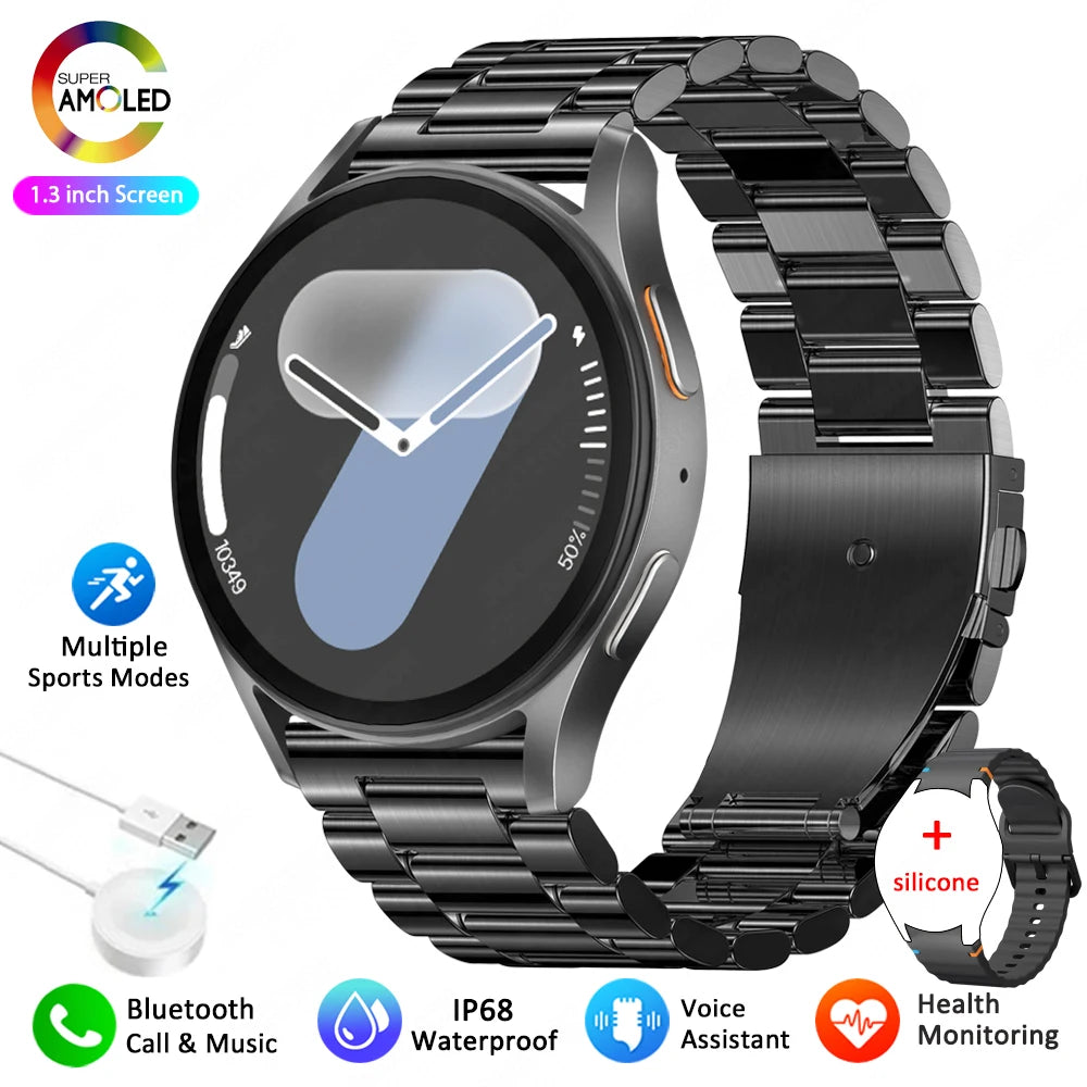 Watch 7 mini NFC GPS Smart Watch Women Health Sport Watch AMOLED Display Heart rate Games Bluetooth call Waterproof Men Watch