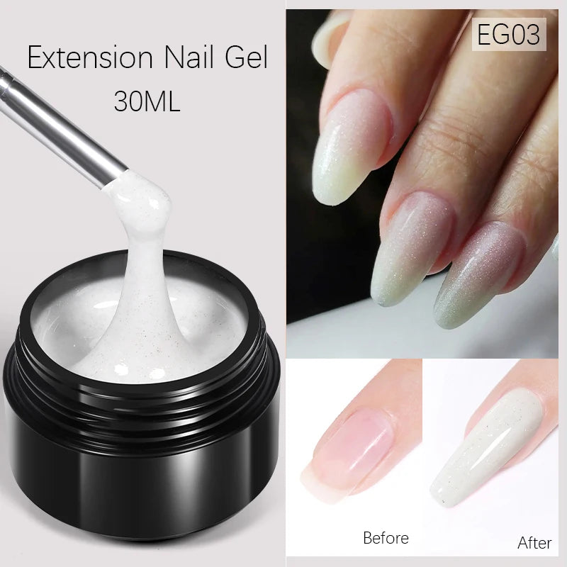 Born Pretty 15ml Aurora 3D Shaping Non Stick Hand Nail Extension Gel Soak Off UV LED For Nail Building Manicure Construction Gel