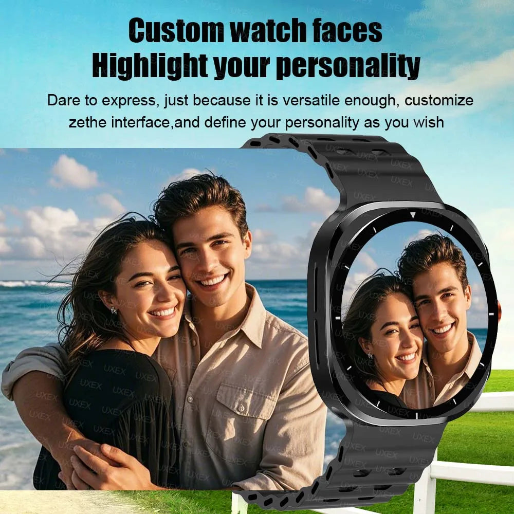 Wireless Calling Commerce Smartwatch Men 1.52 HD Christmas Gift Health Tracker Custom Photo Watches Women Sports For Android Ios