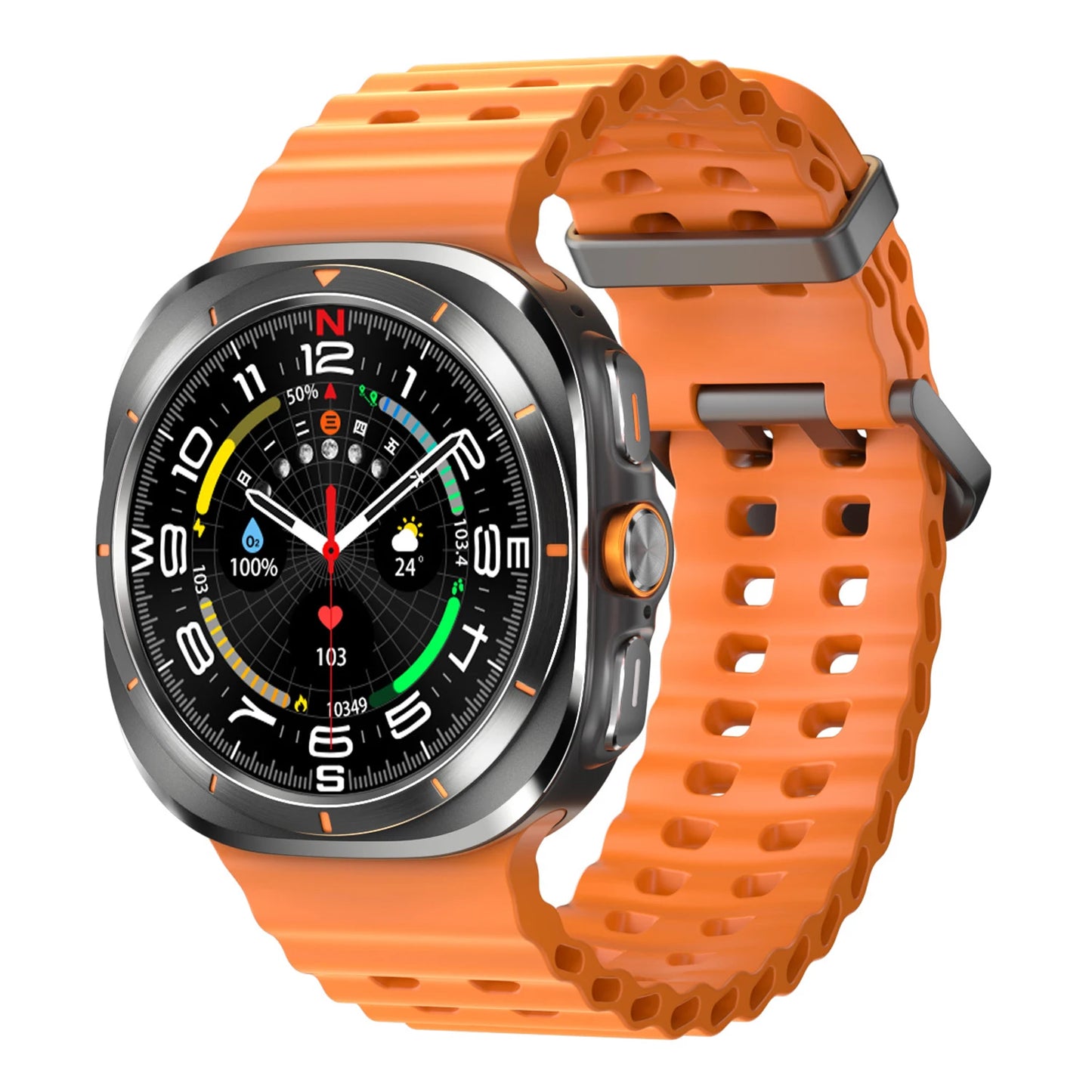 SOS Watch 7 Ultra GPS Compass Smart Watches Outdoor Sports BT Call Smartwatch Men Women IP68 Waterproof 3D Menu Health Monitor