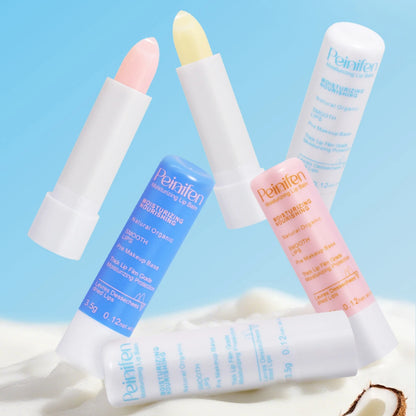 3-piece coconut moisturizing lipstick set, containing vitamin e and natural ingredients, light and non greasy