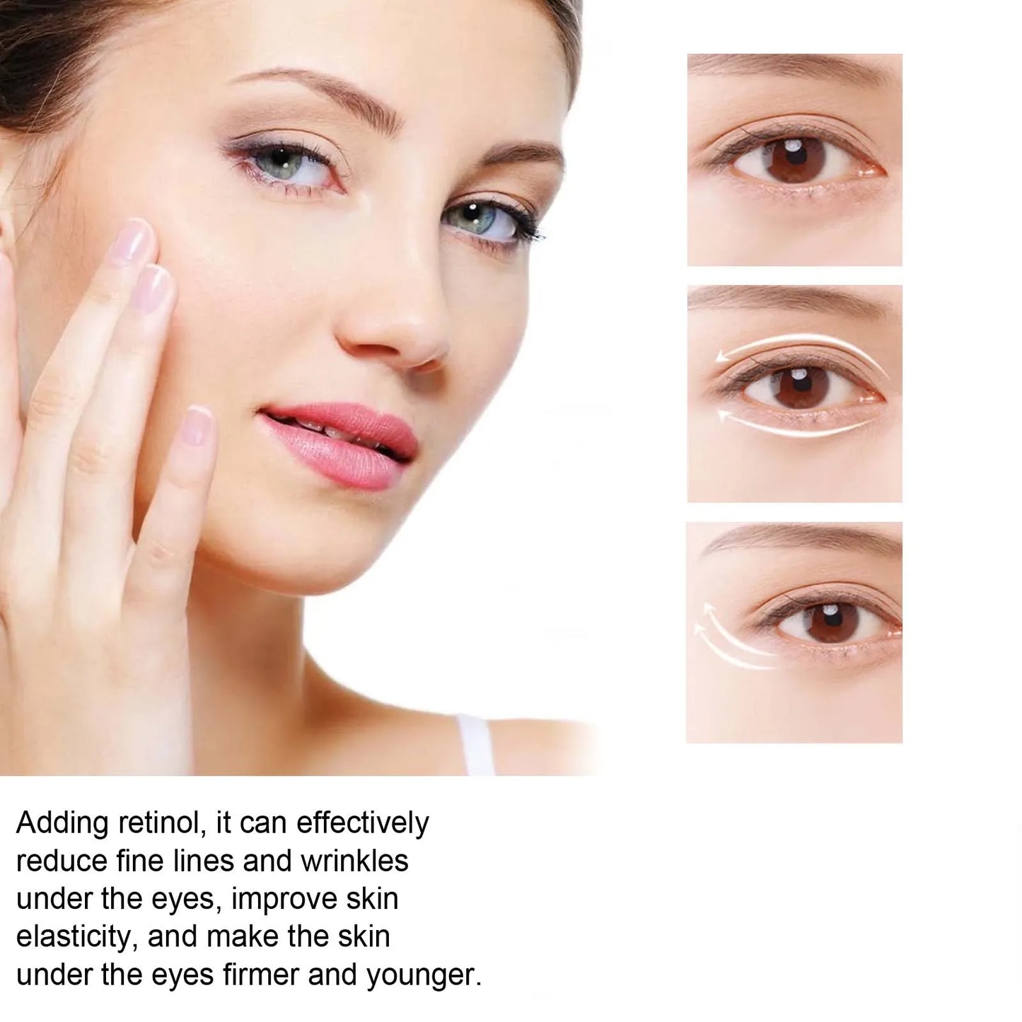 Retinol Eye Cream Anti Dark Circles Reduce Eye Fine Lines Remove Melanin Deep Moisturizing Firming Eyes Bags Care Essence Stick