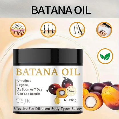 Batana Oil Hair Mask Repair Dry Damage Smooth Soften Frizzy Anti Hair Loss Nourishing Scalp Treatment Shiny Straighten Hair Care