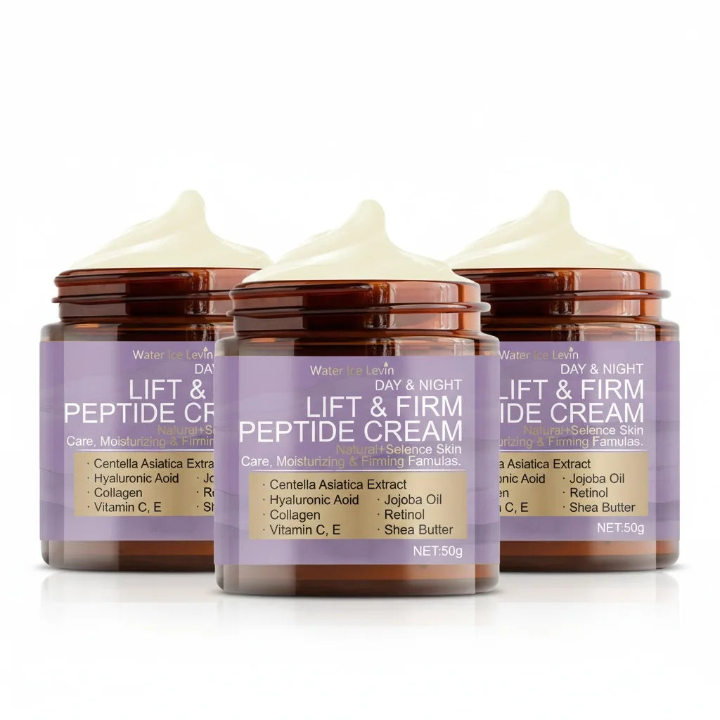 Water Ice Levin Day & Night Peptide Cream: for 24/7 Lifting & Firming With Retinol, Vitamin C & Hyaluronic Acid.