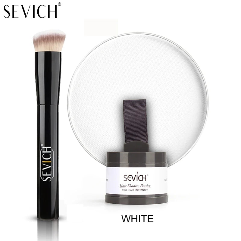 SEVICH Root Touch Up Hair Powder With Brush Hair Loss Concealer For Thinning Hair Women Men Root Cover Up Hairline Shadow Powder