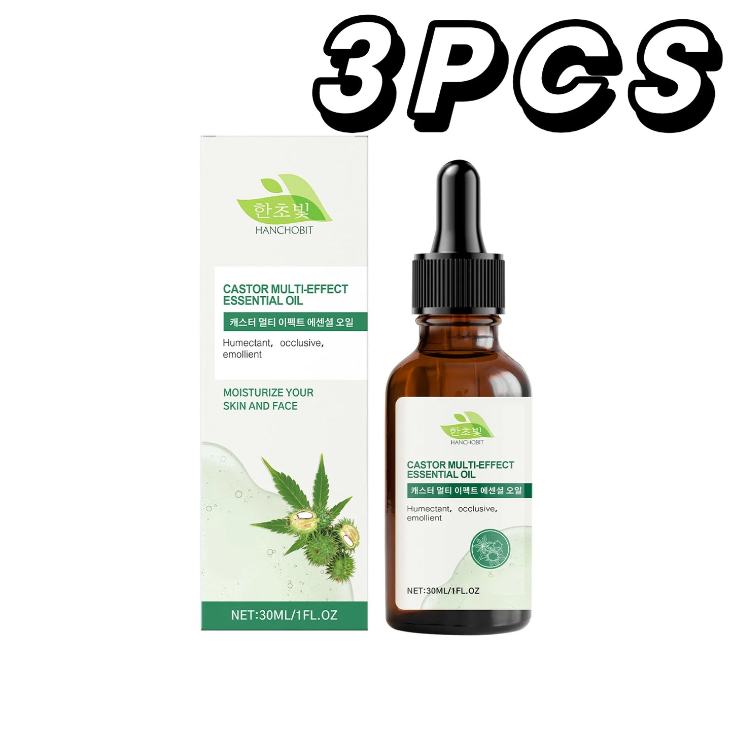 Pure Castor Hair Care Essential Oil Deep Nourish Scalp Repairing Damaged Hair Roots Scalp Treatment Serum Strengthen Hair Roots