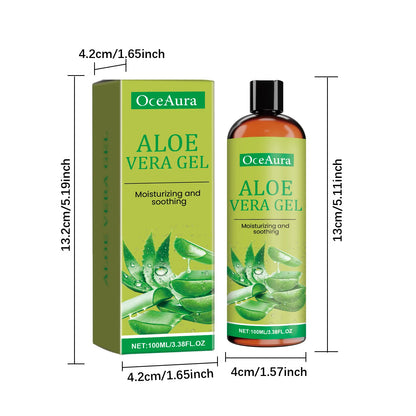 Aloe Vera Gel Nourish Moisturize Smooth Soften Soothe Face Prevent Acne Pimple Redness Cracked Rough Moisturizing Aloe Vera Gel