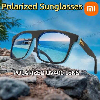 XIAOMI UV Protection Polarized Sunglasses High-End Fashion Outdoor Fishing Cycling Retro Designer Sun Glasses UV400 Eyewear 2025
