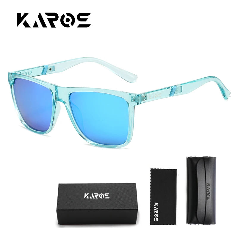 KAROS Polarized Sunglasses Driving Outdoor Travel Ultralight UV400 Eyewear Men Women Sports Fishing Mirror Sun Glassses YZ2015WB