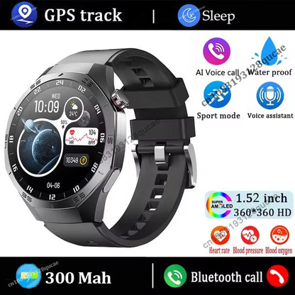 GT5 Pro GPS NFC Smart Watch Men 360*360 AMOLED Screen Heart rate Bluetooth Calls IP68 Waterproof Man Smartwatch For Android IOS