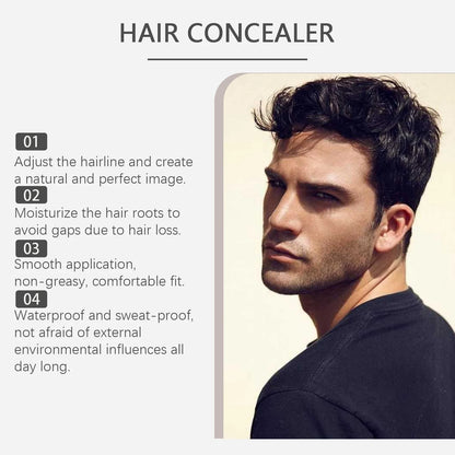 Camellia Seed Oil Hair Concealer Long Lasting Waterproof Hairline Hairroots Concealer Grey/White Hair Back To Black Hair Stick