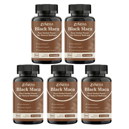 Powerful Black Maca Capsules Testosterone Booster for Men Increase Strength Stamina Energy Enhance Immunity Supplement  Big 18