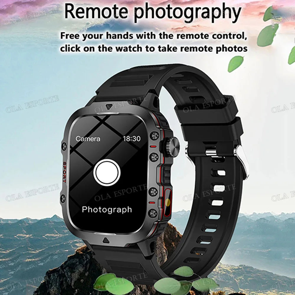 New Men Smart Watch 100+Sports Modes Waterproof Health Smartwatch Fitness Clock Running Pedometer Bluetooth Call Message Preview