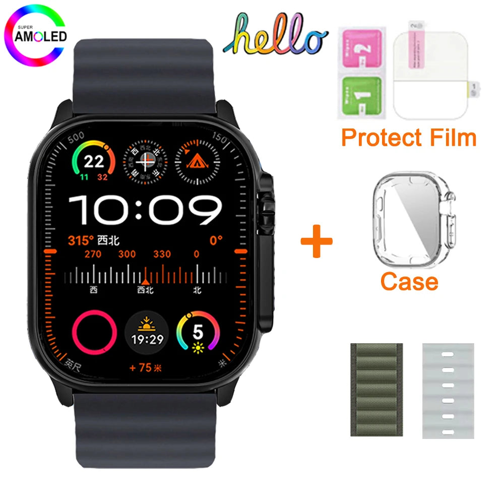 Hello Watch 3 Plus Gen 2 SmartWatch DeepSeek 2025 Original 49mm AMOLED 4G ROM NFC GPT Compass Photo Album Local Music Men Watch