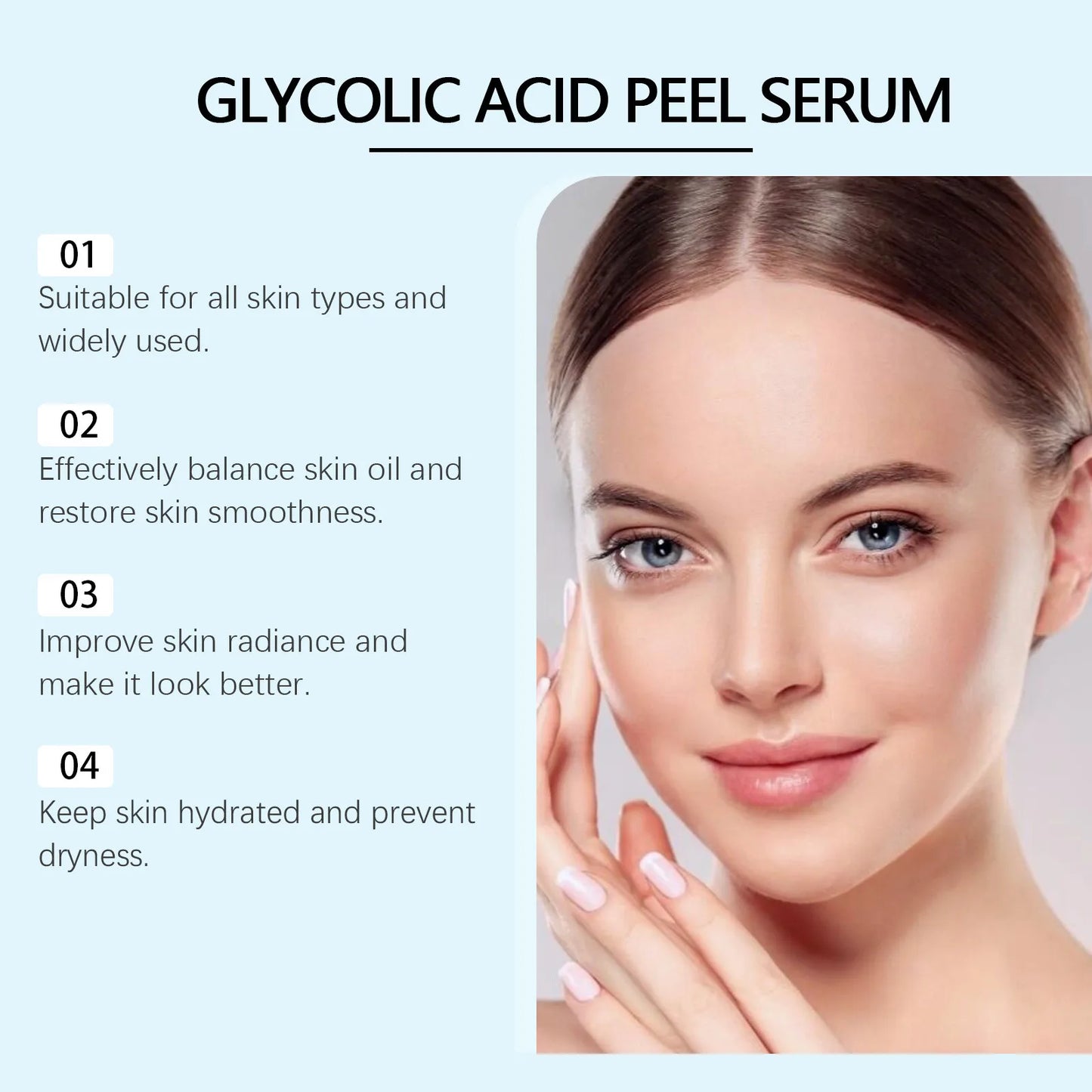 Glycolic Peel Serum New Facial Care Serumimprove Skin Moderate Ability light Texture penetrate Deeply Into The Skin 30ml