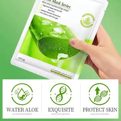 Aloe Vera Moisturizing face mask  Brightening Hydrating Natural plant ingredients Soothing face Care beauty skincare
