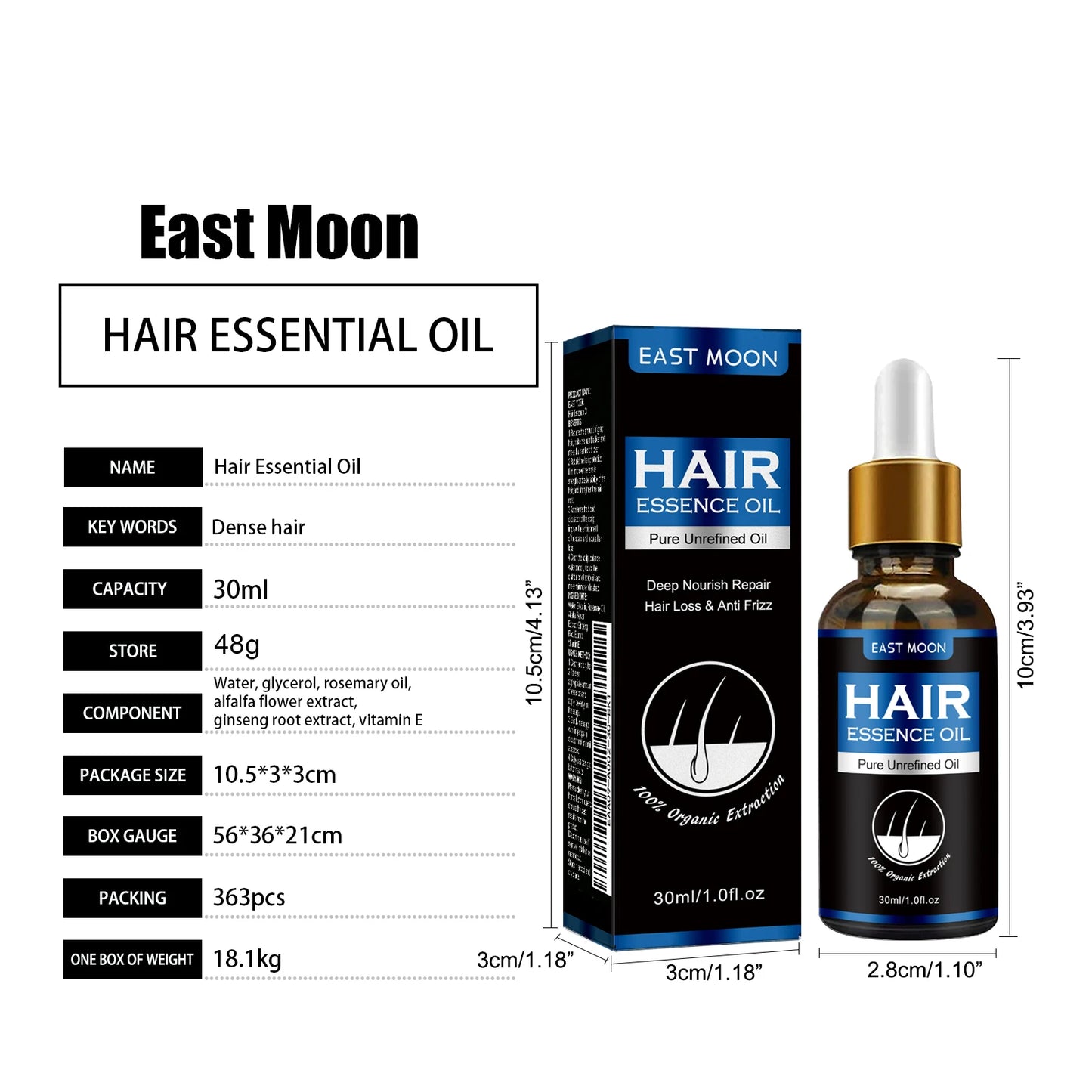 Rosemary Hair G-rowth Essential Oil Deep Nourishing Scalp Nutrient Anti Hair Loss Repair Damage Reg-rowth Oil Thinning Treatment