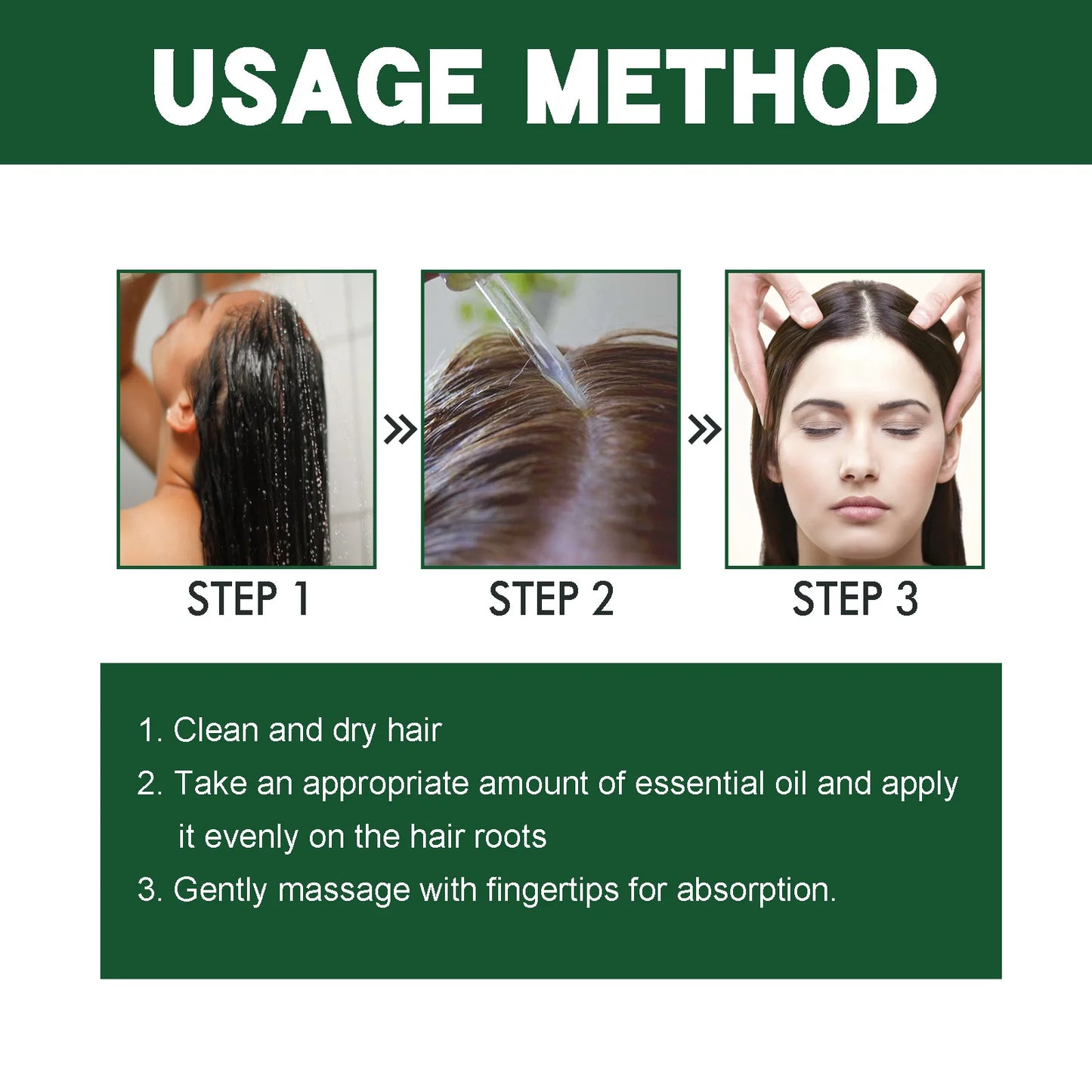 EELHOE Rosemary Hair Growth Essential Oil to Strengthen Hair Scalp Massager Anti Hair Loss Treatment Rosemary Essential Oil 60ml