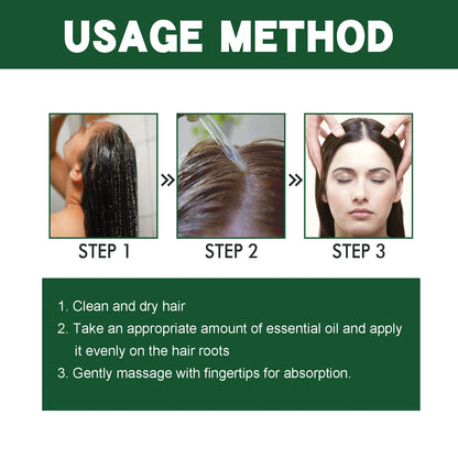 EELHOE Rosemary Hair Growth Essential Oil to Strengthen Hair Scalp Massager Anti Hair Loss Treatment Rosemary Essential Oil 60ml