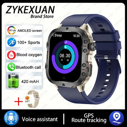 2025 For Xiaomi New Rugged Military GPS Smart Watch Men Bluetooth Call Health Monitoring AI Voice Sports Waterproof Smartwatches