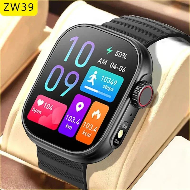 2024 Waterproof Heart Rate Fitness Blood Pressure Monitor Health Sport HD Screen Smart Watch ZW39 Smartwatch