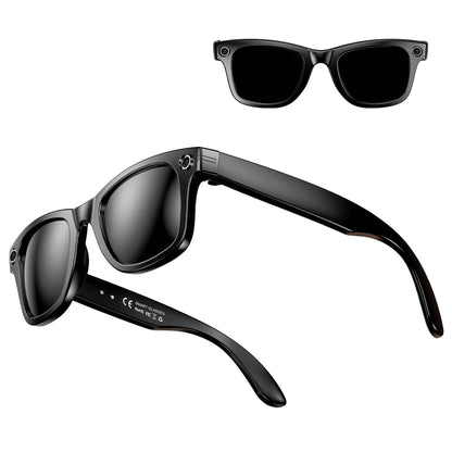 KPEP 8-Megapixel Smart Glasses with Camera Bluetooth Headphones Music Control Voice Assistant AI Translation for Men Women