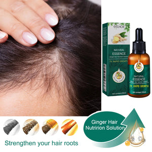 EELHOE Ginger Oil for Hair Growth Anti Hair Loss Treatment for Thinning Hair Moisturizing Scalp Care Natural Hair Regrowth Serum