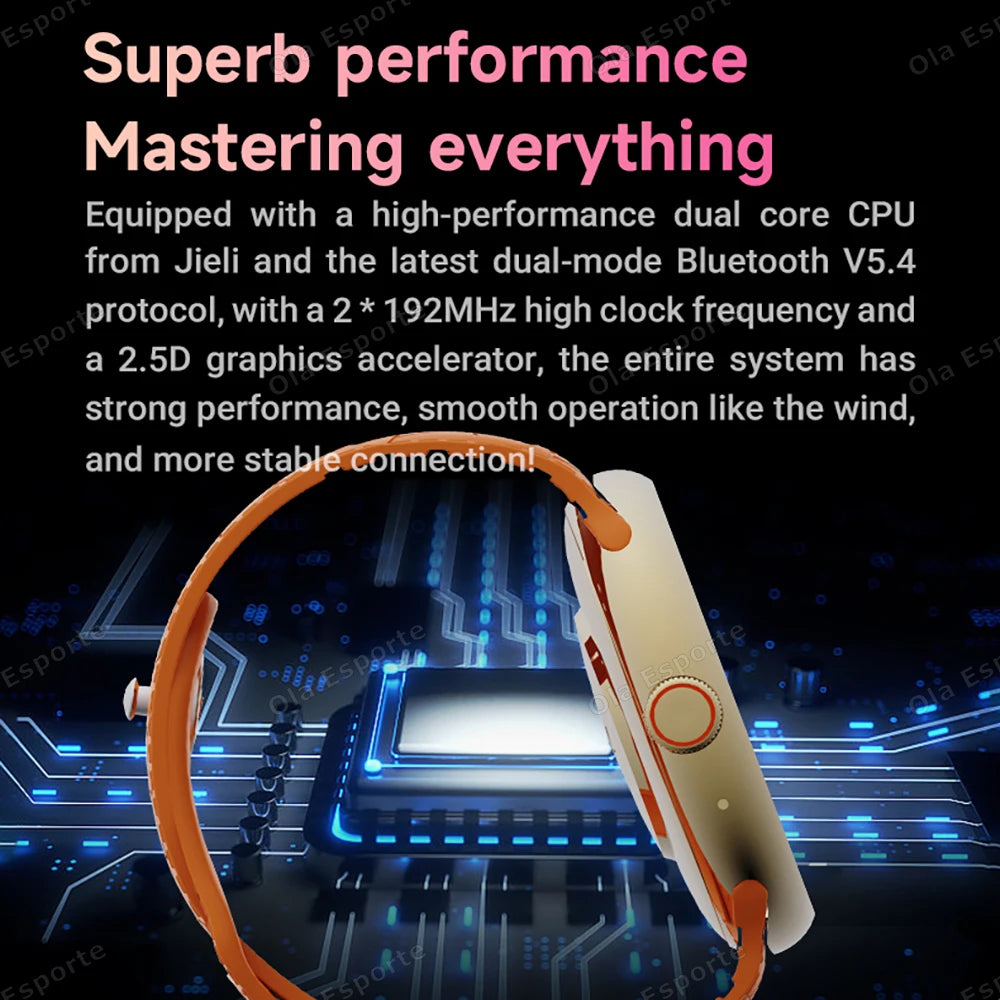 New Smart Watch 2.09inch AMOLED Screen Bluetooth Call GPS Tracker Smartwatch Health Monitor Men Women Sports Watches Waterproof