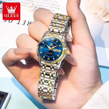 OLEVS 5513X Perfume Womens Watch Original Quartz Watch Waterproof Luminous Day Date Ladies Watches Fragrant Watch Gift New Reloj