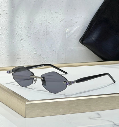 Germany Style Alloy Sunglasses Diomand Acetate Maske P60 Classical Luxury Designer Brand Solar Uv400 Rimless Sunglasses