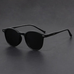 Korean Ultra Light Polarized Sunglasses Round Frame UV400 Sun Glasses Retro Trendy Fashion Driving Shades Men Women Versatile