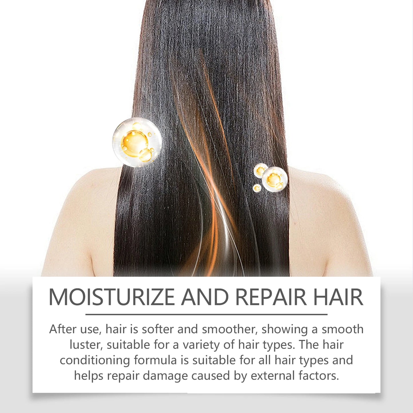 Black Castor Oil Hair Care Essential Scalp Hair Treatment Repairing Damaged Dry Scalp Strengthen Hair Roots Hair Care Oil