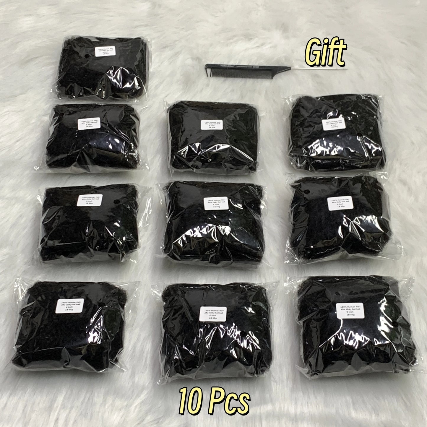 1Pc/30g Hair No Weft Brazilian Afro Kinky Curly Human Hair Bulk Remy Bulk for Braiding Extensions Natural Hai for Locs Braids