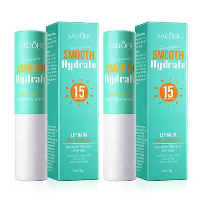 SADOER Lip Sunscreen Solar Blocker Lip Balm Moisturizing Anti Wrinkles Hydrating Whitening Lipstick For Lips Skin Care