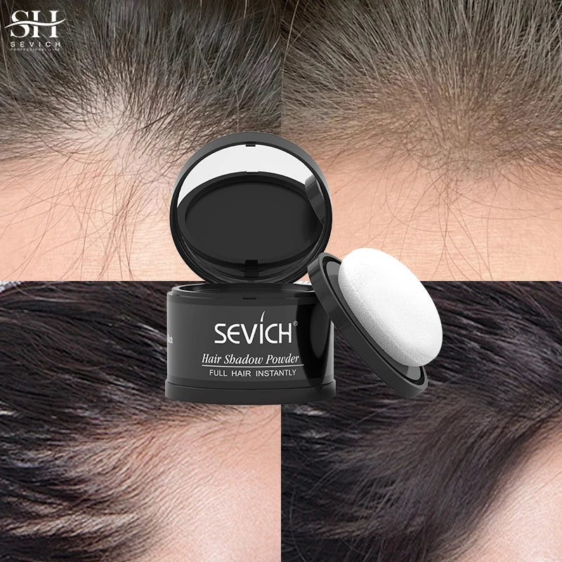 Sevich Hairline Shadow Powder Instantly Black Root Cover Up Natural Hair Filling Hair Fluffy Powder Waterproof Hair Concealer