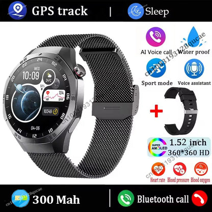 GT5 Pro GPS NFC Smart Watch Men 360*360 AMOLED Screen Heart rate Bluetooth Calls IP68 Waterproof Man Smartwatch For Android IOS