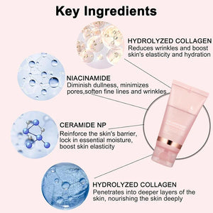 Korean Collagen Wrapping Peel Off Facial Mask Elasticity Hydration Reduces Sagging Dullness Hydrolyzed Collagen Skin Care