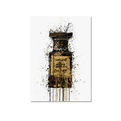 Abstract Street Graffiti Ink Style Perfume Stylized Wall Art Posters Home Room Decor Canvas Painting Mural Picture Print Artwork