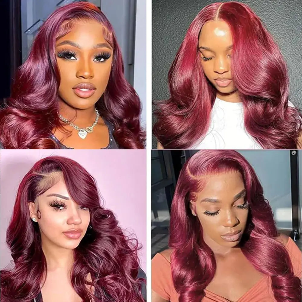99J Human Hair Bundles Wine Red Bundles Burgundy Body Wave Human Hair Bundles Brazilian Unprocessed Virgin Hair Burgundy Bundles