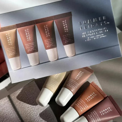 Summer Fridays Lip Balm Moisturizing Mirror Lip Gloss Lip Pink Sugar Coffee Cake Smell Vanilla Lipstick Transparent Oil Makeup