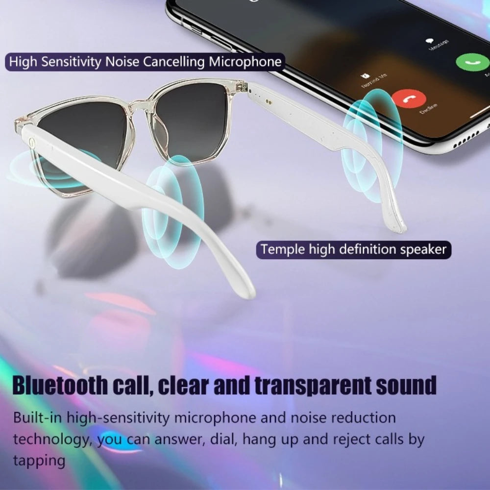 GS03 Upgrade Smart Glasses With Camera Video Recording  Photo Recognition Bluetooth Call Translation Voice Assistant Glasses