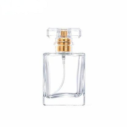 1/3/5pcs 30/50/100ml Perfume Bottle Glass Frosted Square Portable Pressed Fine Spray Aromatherapy Separate Bottle Wholesale