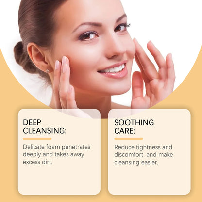 Hoygi Centella Cleanser Soothing Face Wash with Hyaluronic Acid Gentle Foam for Sensitive Skin Refines Pores Appearance Balanced