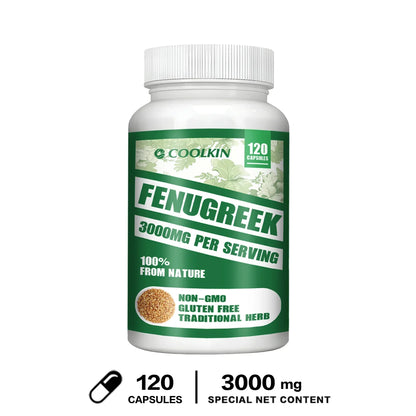 Fenugreek Capsules - for Hair Care and Breast Milk Supply, Weight Management