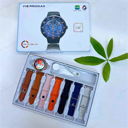 New Waterproof Smart Watch 2025 Heart Rate Multi-Strap Smartwatch Sleep Monitoring Sports Bluetooth Call Men Women Smartwatch