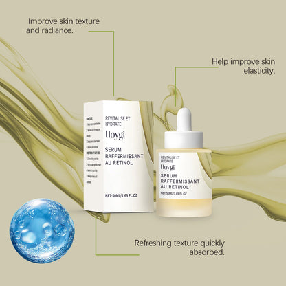 Retinol Tightening Face Serum Pore Minimizer Wrinkle Fine Lines Firmer Reducer Anti-Aging Moisturizing Hyaluronic Acid Skin Care